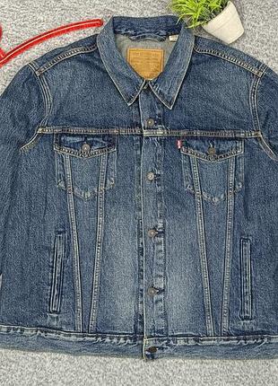 Куртка джинсова levi's premium вінтажна denim trucker jacket xl