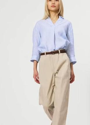 Льняные лёгкие штаны uniqlo, размер s.