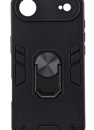 Чохол armored ring для apple iphone air протиударний з підставкою кільце чорний