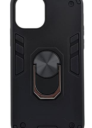 Чохол armored ring для apple iphone 11 pro протиударний з підставкою кільце чорний (загальний виріз)