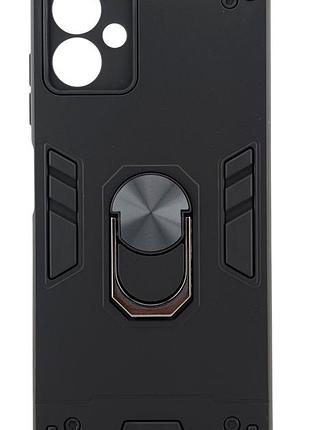 Чохол armored ring для samsung galaxy a06 / a065 протиударний з підставкою кільце чорний