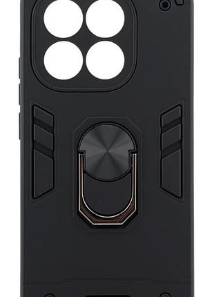 Чехол armored ring для xiaomi 15t противоударный с подставкой кольцо черный