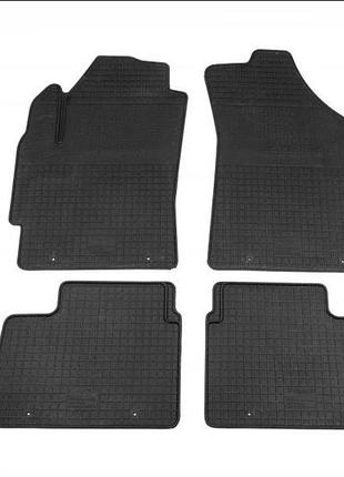 Резиновые коврики (4 шт, polytep) для daewoo matiz 1998-2008 гг
