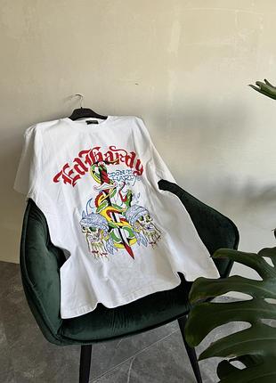 00054 футболка бренда ed hardy (унисекс)