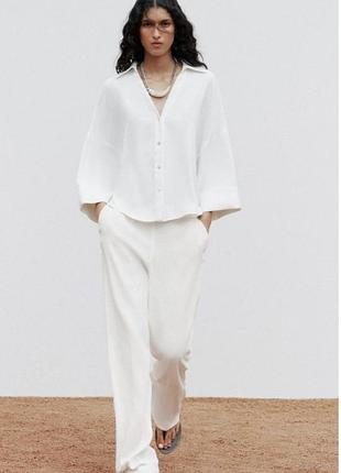 Брюки женские zara белые