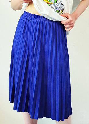 00126 спідниця бренду zara, кольору електрик
