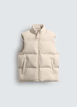 Бежева жилетка zara