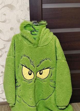 Жіноче худі,халат grinch,оверсайз,один розмір