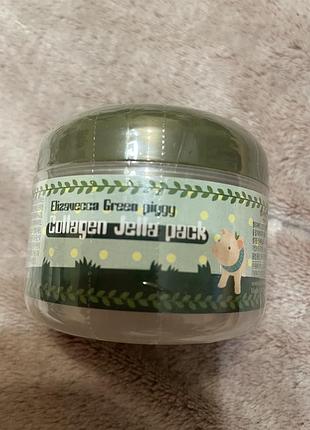 Колагенова маска для обличчя elizavecca green piggy collagen jella pack