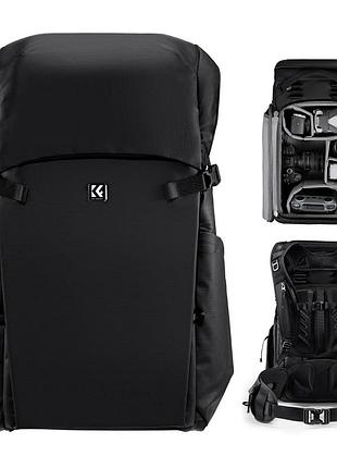 Профессиональный рюкзак для фотоаппарата, штатива, ноутбука k&f concept 30 л star wander 01 (black) (kf13.206v1)