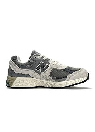 Мужские кроссовки new balance 2002r n light grey green