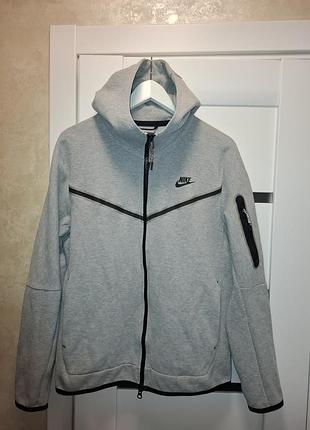 Толстовка nike sportswear tech fleece grey cu4489-063 .eur-m