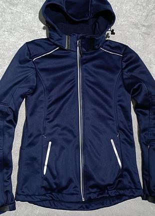 Куртка crivit softshell лижна /трекінгова з мембраною, утеплена флісом жіночий s