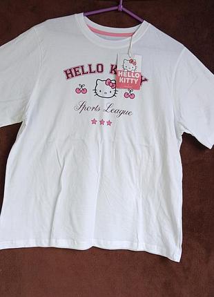Футболка женская  hello kitty,  l, eur 42-44