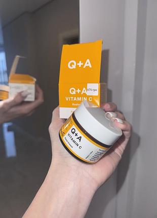 Освітлюючий крем для обличчя з вітаміном с  q+a vitamin c radiance face cream