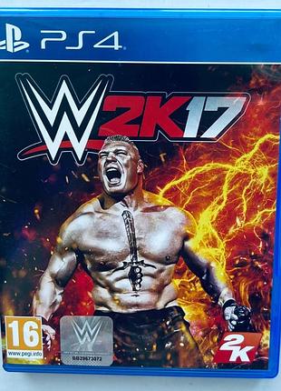 Wwe 2k17, б/у, английская версия - диск для playstation 4