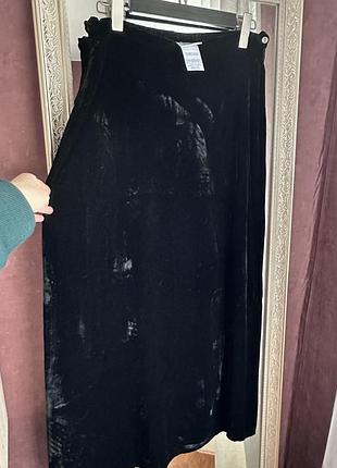 Вінтажна оксамитова спідниця laura ashley