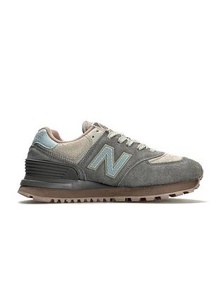 Жіночі кросівки new balance x stone island grey pink