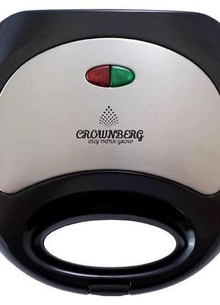 Сендвічниця мультипекар crownberg cb-1069, бутербродниця побутова, бутербродниця 4в1 uo-95