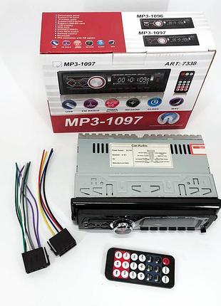 Автомагнітола mp3-1097 bt iso, штатна авто магнітола, магнітола сенсорна, магнітофон в машину з блютуз ua-39