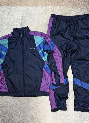 Adidas чоловічий вінтажний нейлоновий костюм оригінал рідкісний ретро