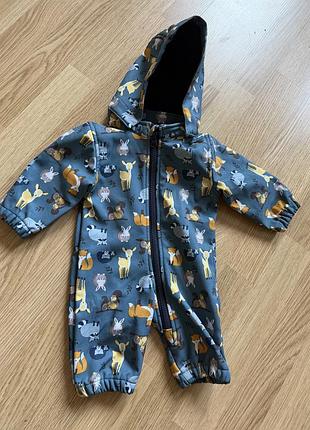 Дитячий комбінезон softshell на немовля (56) 1-3 місяці - стан нового