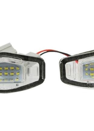 Honda accord sedan 2003-2008 подсветка номера светодиодная led 2 шт комплект фонарь номерного знаку диодная