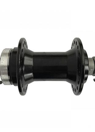 Втулка передняя алюминиевая black на промподшипнике (disc-brake 6 болтов), 36h