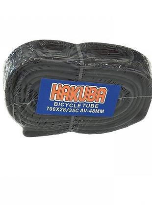 Камера для велосипеда hakuba 700×28/35, авто-ниппель (av) 48 мм