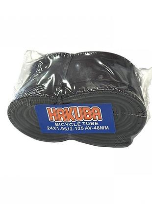 Камера для велосипеда hakuba 24×1.95/2.125", авто-ниппель (av) 48 мм