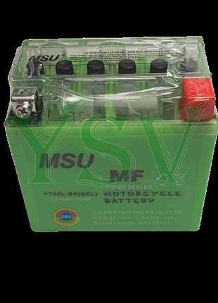 Аккумулятор 12v 5ah гелевый низкий с индикатором заряда 113×68×116 мм