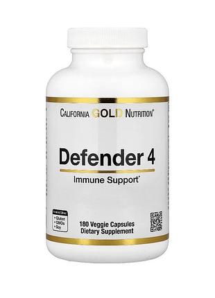 Defender 4, вітамін с, вітамін d, цинк і селен, 180 вегетаріанських капсул