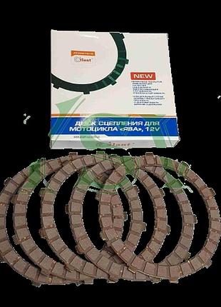 Диски зчеплення ява 12 v (коркові, комплект)