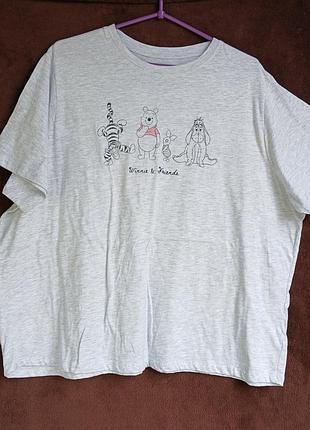 Футболка женская ,серая vinnie & friends, 2xl, батл