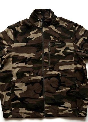 Флисовая термо куртка solognac camo woodland xl