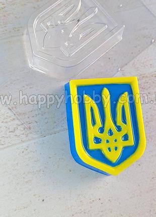 Форма для мила пластикова "герб україни", форма для шоколаду