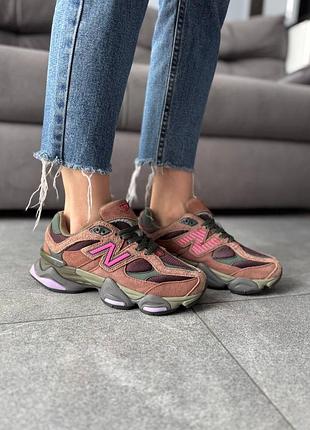 Кроссовки new balance 9060 burgundy pink