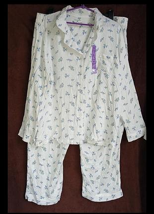 Костюм женский домашний вискоза, xl,2xl,  eur 48, 50-52 батл