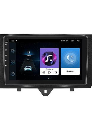 Штатная магнитола lesko для smart fortwo 452 2011-2017 экран 9" 1/16gb wi-fi gps base 4шт