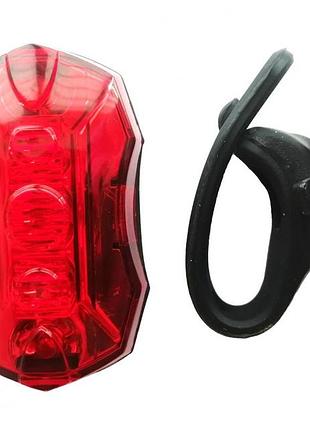 Задний фонарь jy-6090t, 5 красных led, для велосипеда