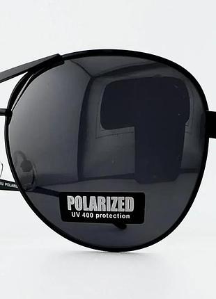 Сонцезахисні окуляри краплі авіатори polarized p312 c.1 з поляризацією чорні
