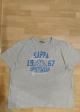 Стильная футболка мужская, 💯 коттон+вискоза, оригинал, 
kappa, size xl/ xxl