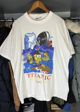 Вінтажна футболка the simpsons titanic