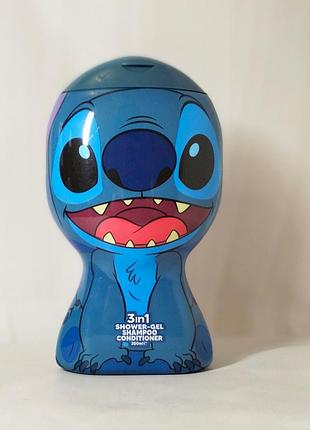 Дитячий шампунь,гель для душу і кондиціонер для волосся 3 в1 disney stitch 300мл.