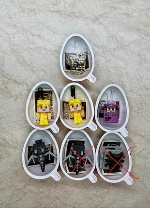 Фігурки персонажів minecraft від kinder joy
