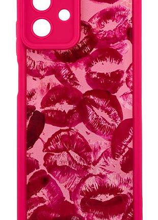 Чохол shock case print для samsung galaxy a07 / a075 рожевий губи
