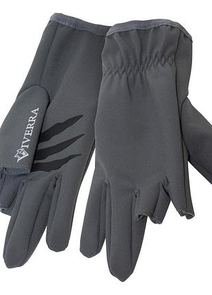 Перчатки рыболовные viverra softshell infinity gloves m-xl xl