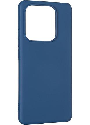 Чехол fiji full soft premium для xiaomi redmi note 14 5g противоударный бампер с микрофиброй dark blue