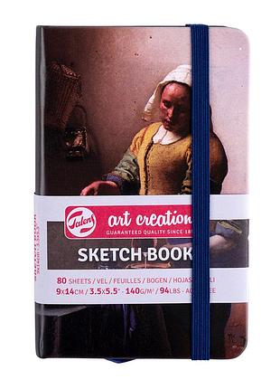 Блокнот для графики talens art creation 140г/м2 80л молочница ян вермер royal talens