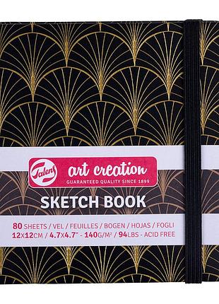 Блокнот для графики talens art creation 12х12 см 140г/м2 80л art deco royal talens